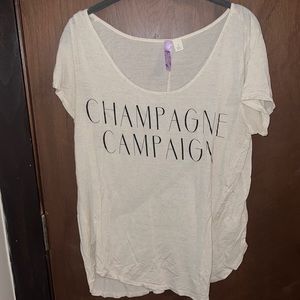 Champagne campaign t shirt Sz L 🥂🍾🥂